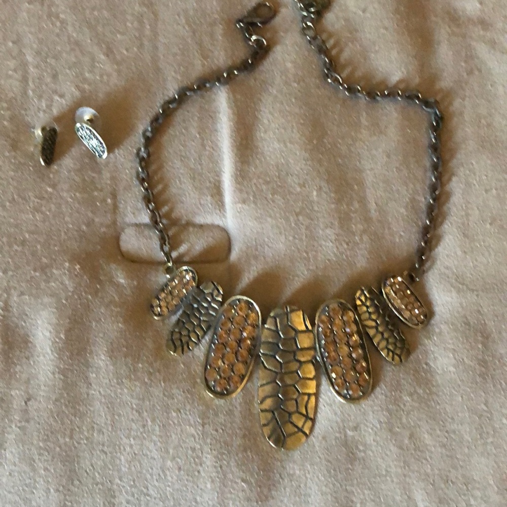 Necklace and earrings